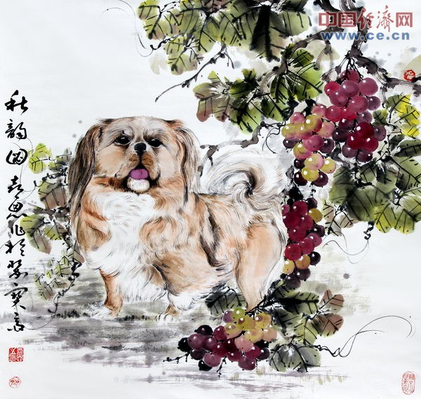 齐喜恩国画作品欣赏之动物素材