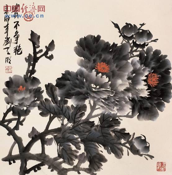 国画 写意 牡丹